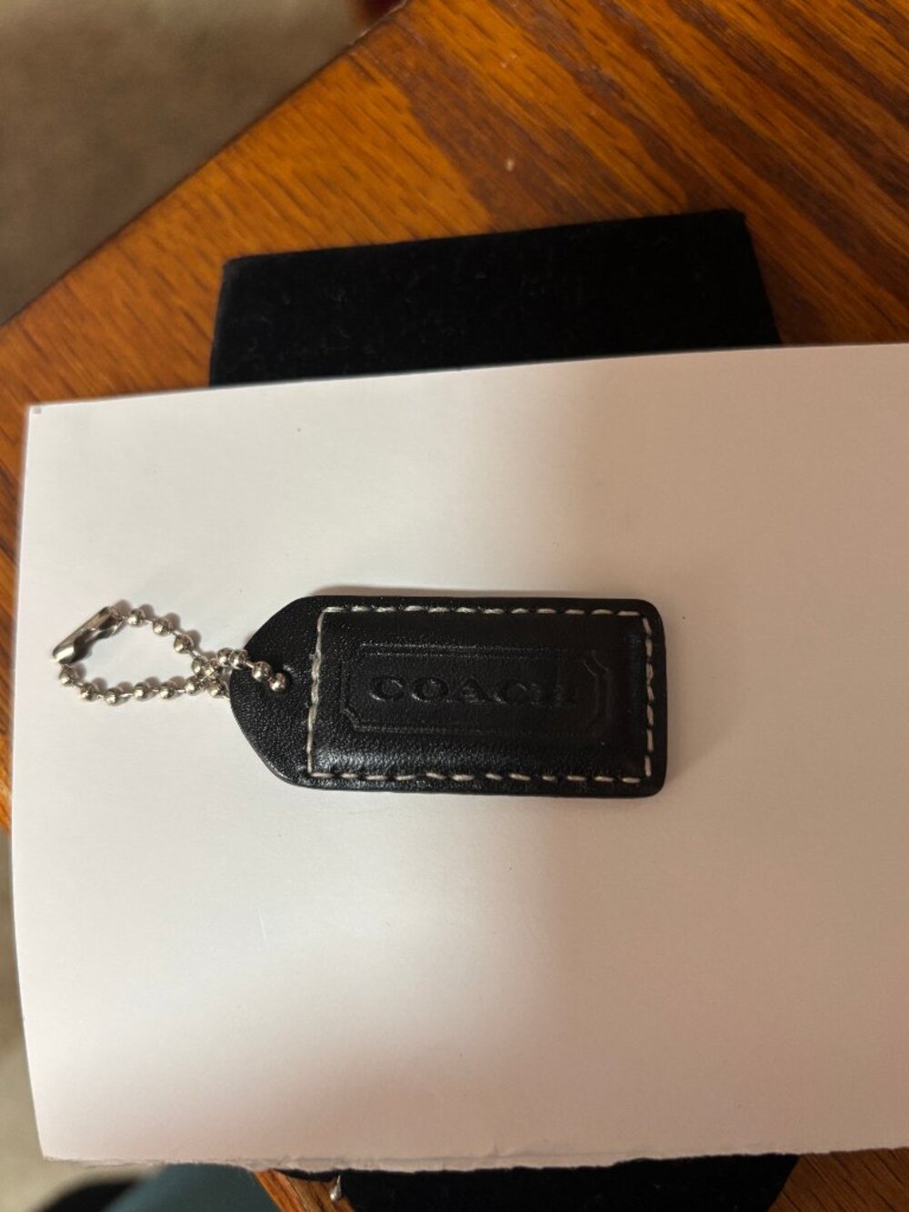 Coach Dark Brown Hang Tag